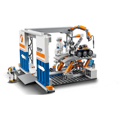 LEGO City Rocket Assembly & Transport Building Kit w/ 7 Minifigures (For Parts)