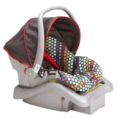 Cosco Light N Comfy DX Baby Infant Car Seat - Rainbow Dots | IC207DCD - Open Box