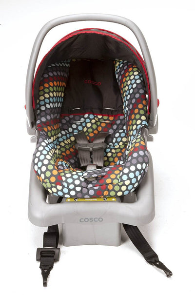 Cosco Light N Comfy DX Baby Infant Car Seat - Rainbow Dots | IC207DCD - Open Box