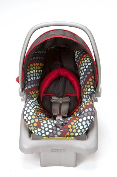 Cosco Light N Comfy DX Baby Infant Car Seat - Rainbow Dots | IC207DCD - Open Box