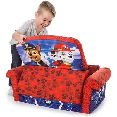 Marshmallow Furniture Comfy Foam Toddler Couch & Chair Package 2, Paw Patrol