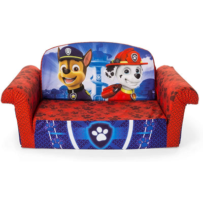 Marshmallow Furniture Comfy Foam Toddler Couch & Chair Package 2, Paw Patrol
