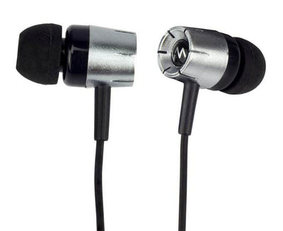 Kicker HP402MB Over Ear Stereo Headphones In-Line Mic Controls Black + Earbuds