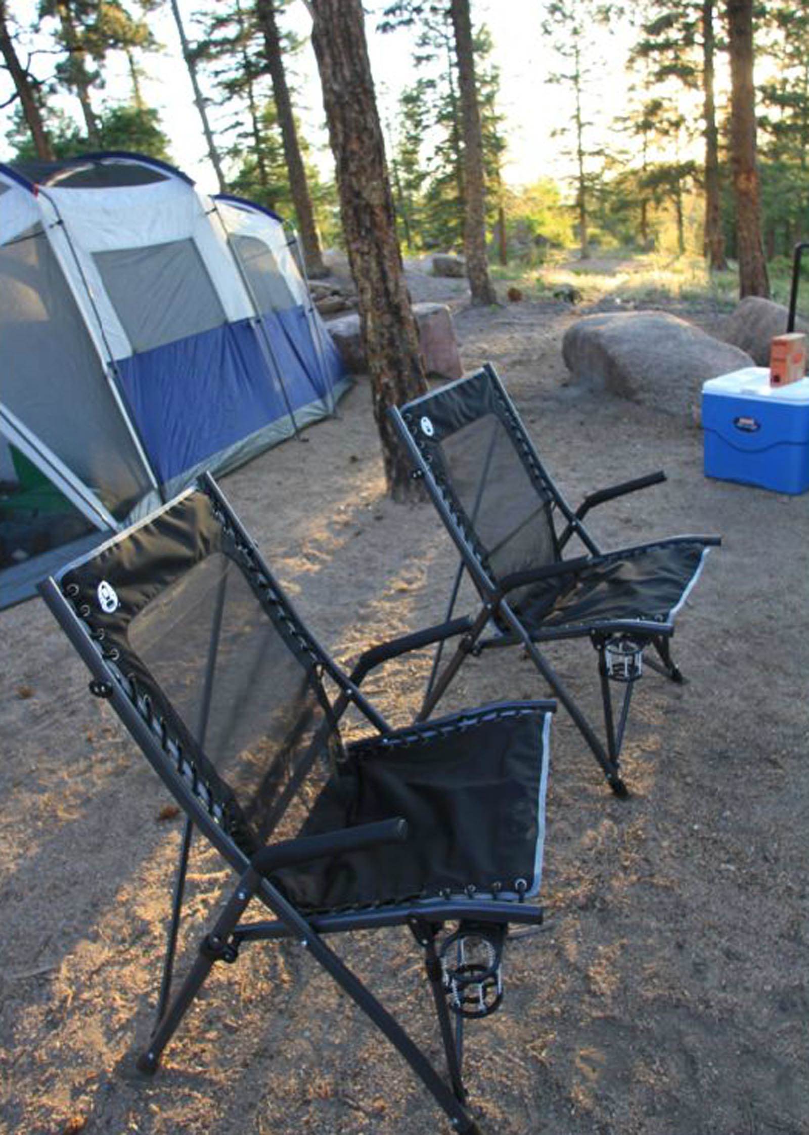 COLEMAN ComfortSmart Suspension Camping Folding Chair w/ Bag - Open Box