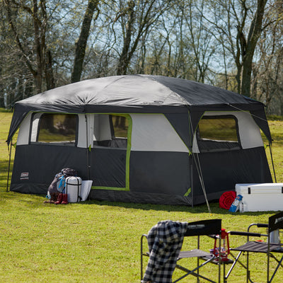COLEMAN Prarie Breeze 9 Person WeatherTec Camping Tent w/ Fan 14 x 10 (Open Box)