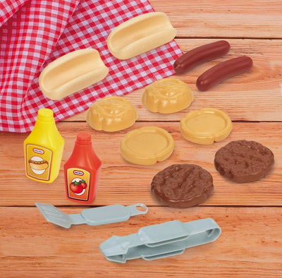 Little Tikes Sizzle & Serve Grill with Cooking Accessories and Food - Open Box