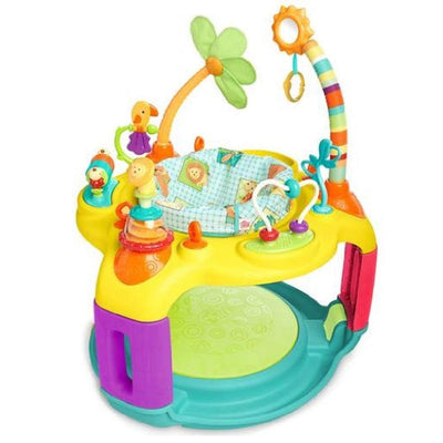 Bright Starts Springin Safari Bounce 12 Activity Baby Toy Center Bouncer Chair - VMInnovations