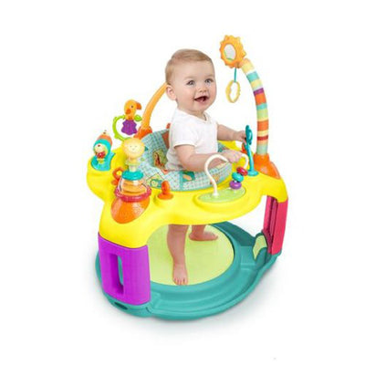 Bright Starts Springin Safari Bounce 12 Activity Baby Toy Center Bouncer Chair - VMInnovations