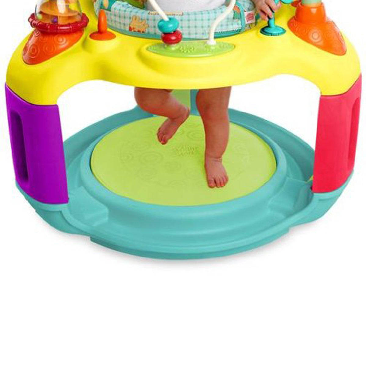 Bright Starts Springin Safari Bounce 12 Activity Baby Toy Center Bouncer Chair - VMInnovations