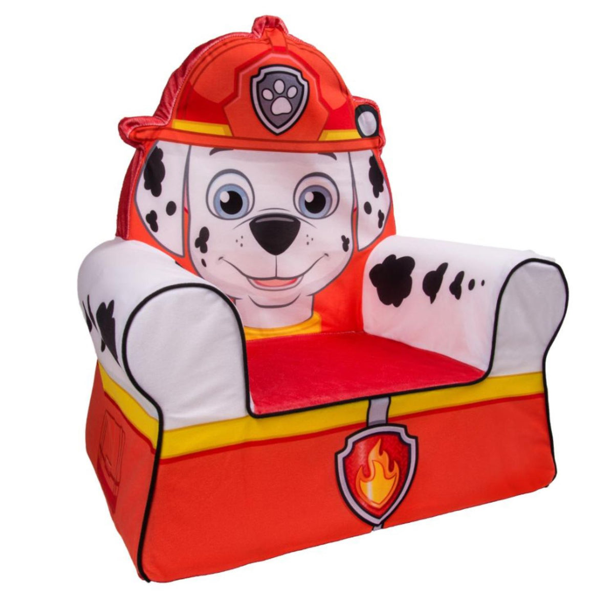 Marshmallow Furniture Kids Childrens Foam Comfy Chair with Paw Patrol Marshall - VMInnovations