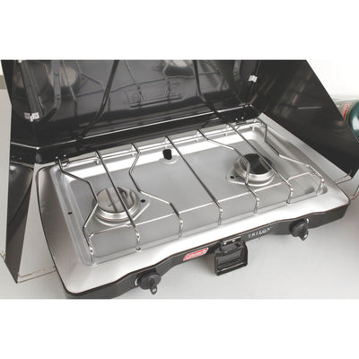Coleman Triton 2-Burner Propane Portable Tabletop Camping Stove (Open Box)