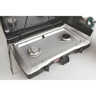 Coleman Triton 2-Burner Propane Portable Tabletop Camping Stove (Open Box)