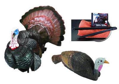 Carry-Lite Pretty Boy & Pretty Girl Combo Turkey Hunting Decoys (Missing Stakes)