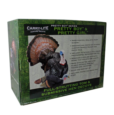 Carry-Lite Pretty Boy & Pretty Girl Combo Turkey Hunting Decoys (Missing Stakes)