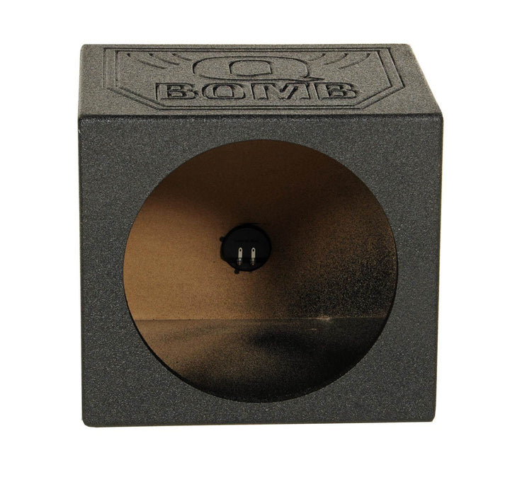 Q-POWER QBOMB 12" Sealed Car Subwoofer Sub Box Enclosure Single - Open Box