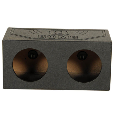 Q-POWER QBOMB 10" Dual Sealed Car Subwoofer Sub Box Enclosure (Open Box)