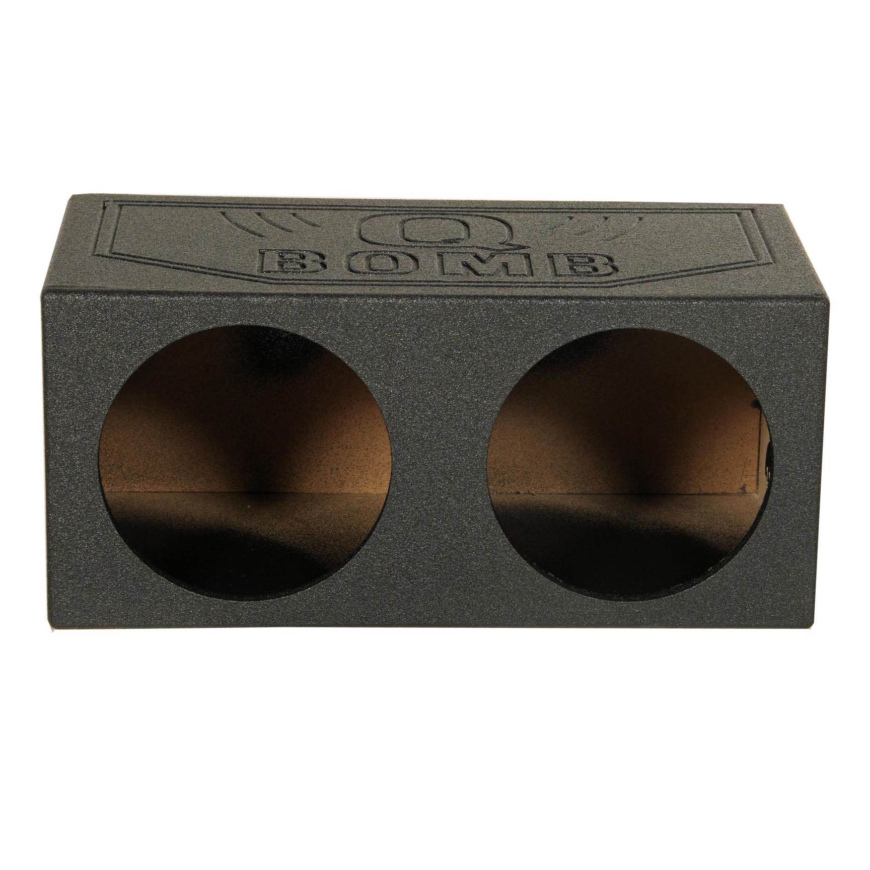 Q-POWER QBOMB 15" Dual Sealed Car Subwoofer Sub Box Enclosure (Open Box)