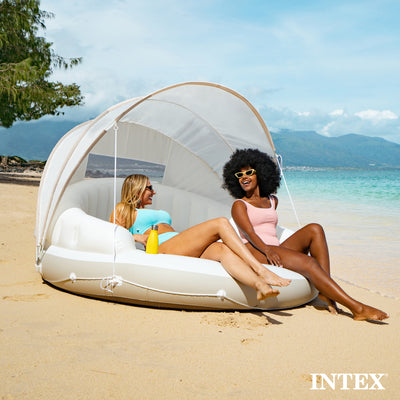 Intex Inflatable Canopy Island Float Lounge, 78.5" x 59"