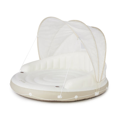 Intex Inflatable Canopy Island Float Lounge, 78.5" x 59" (Refurbished)