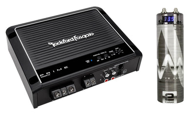 New Rockford Fosgate R500X1D 500W Mono D Car Amplifier Audio Amp + Remote + Cap