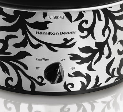 Hamilton Beach Designer Stay or Go Slow Cooker 4 Qt w/Clips & Latches (Open Box)