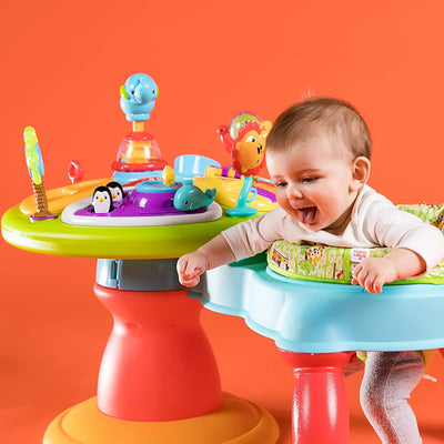 Bright Starts 3-in-1 Around We Go Activity Center Bounce Chair w/ Walker & Table - VMInnovations