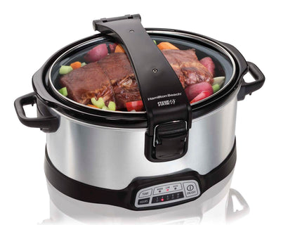 Hamilton Beach 33467 Digital Programmable Stay or Go Slow Cooker, 6-Quart Oval