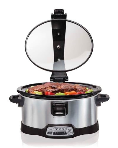 Hamilton Beach 33467 Digital Programmable Stay or Go Slow Cooker, 6-Quart Oval