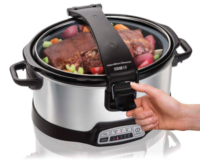 Hamilton Beach 33467 Digital Programmable Stay or Go Slow Cooker, 6-Quart Oval