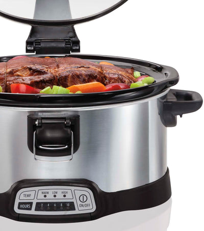 Hamilton Beach 33467 Digital Programmable Stay or Go Slow Cooker, 6-Quart Oval