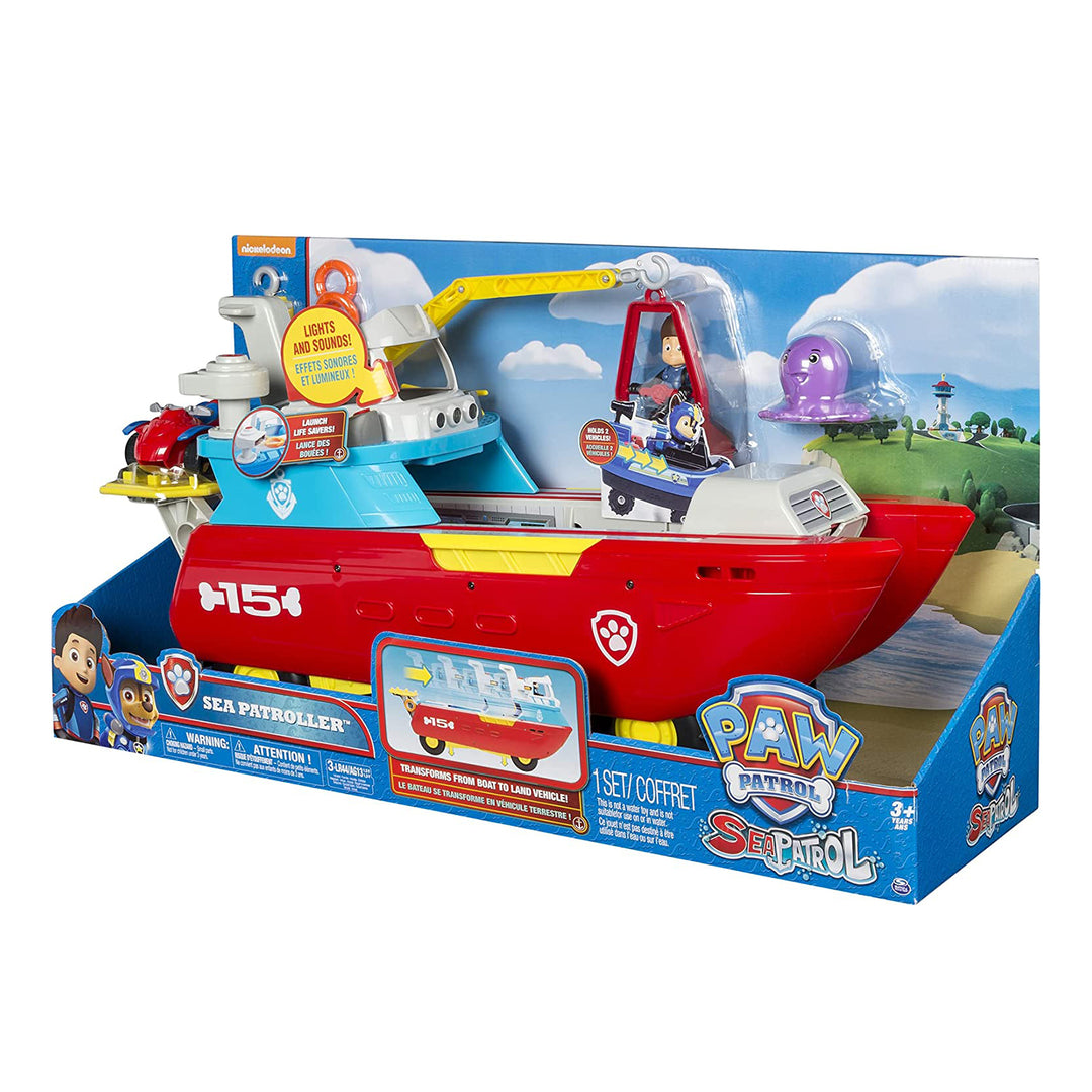 Nickelodeon Paw Patrol Sea Patroller Transforming Vehicle with Lights & Sounds - VMInnovations