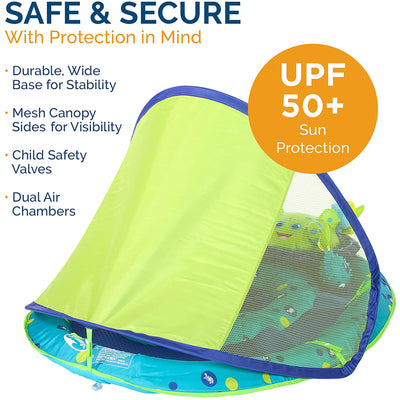 SwimWays Baby Spring Float Activity Center Pool Raft w/ Sun Canopy (Open Box)