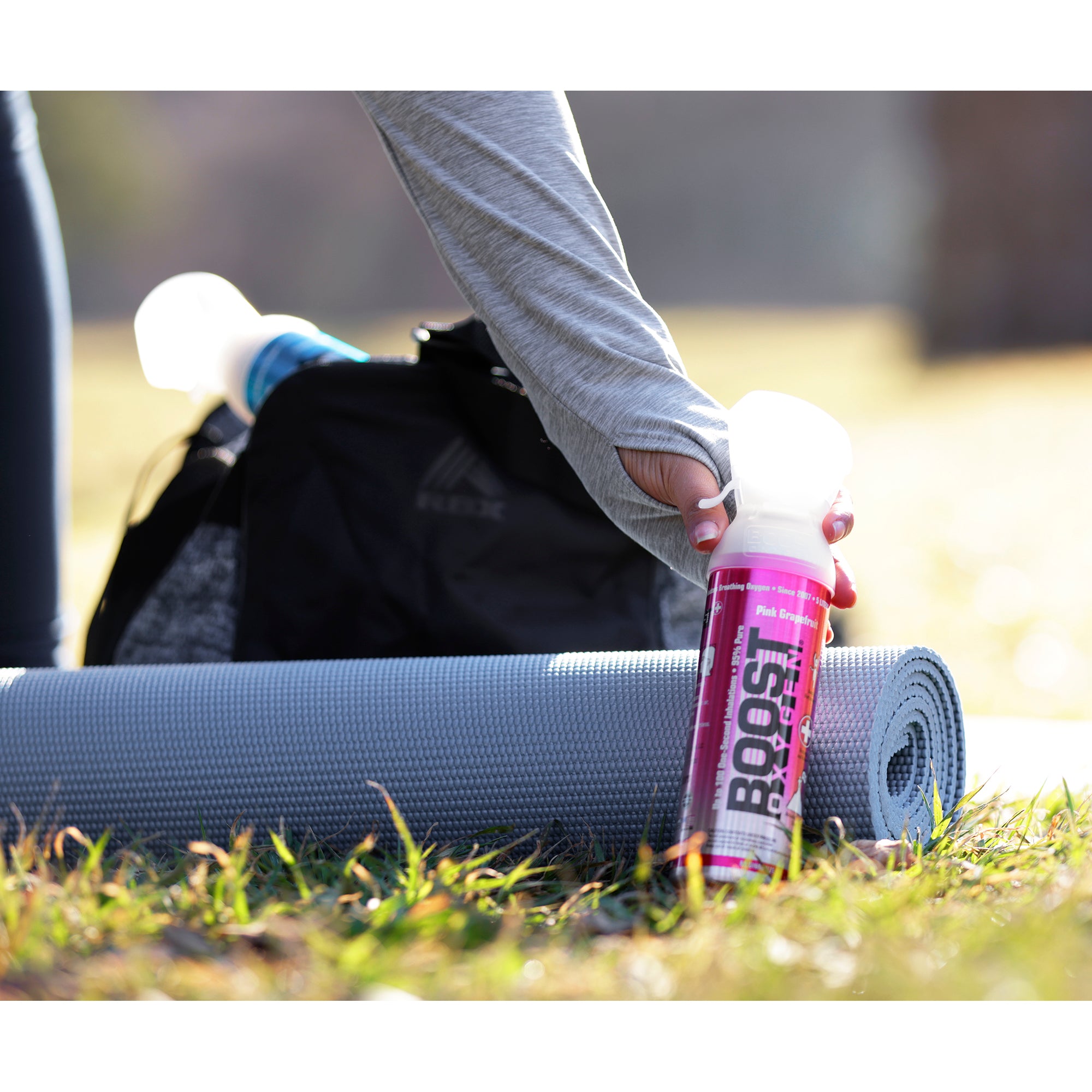 Boost Oxygen Natural 5 Liter Pure Oxygen Canister, Pink Grapefruit (3 Pack) - VMInnovations