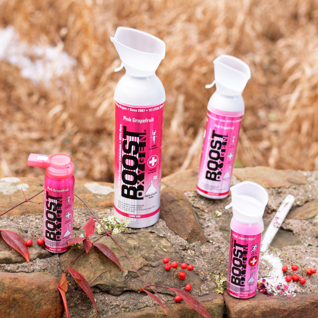 Boost Oxygen 3 Liter Portable Pocket Sized Canister w/ 5 Liter and 10 Liter Cans - VMInnovations