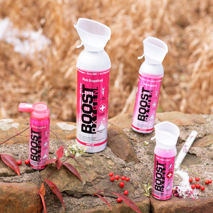 Boost Oxygen 3 Liter Portable Pocket Sized Canister w/ 5 Liter and 10 Liter Cans - VMInnovations