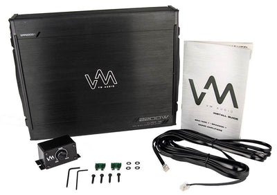 Pyle PLPW15D 15" 2000 Watt 4-Ohm Sub DVC Car Subwoofer + 2200W Amp + Wiring Kit - VMInnovations