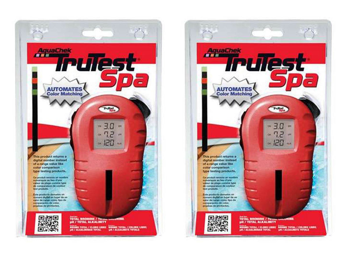 2) AquaChek 2510450 Tub Spa TruTest Digital Test Kit Reader 25 Strips - Two Pack