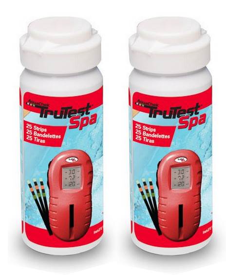 2) AquaChek 522255 Spa Hot Tub TruTest Digital Strip Reader Bottles - 100 Strips