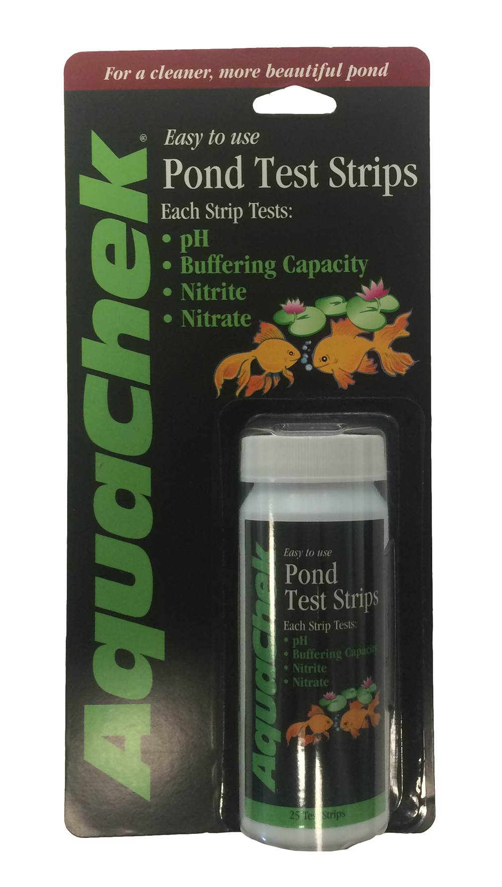 AquaChek 571851 Lake Pond Aquarium 4-in-1 pH Buffering Easy Test Kit - 50 Strips