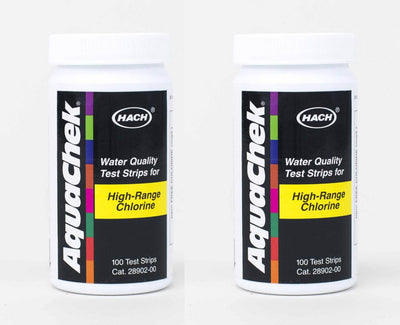 AquaChek 652013 Swimming Pool Spa High-Range Chlorine Test Strip Kit 200 Strips