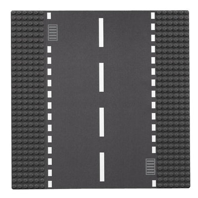 LEGO City Base Street Road Straight and Crossroad Platforms Gray 7280 (Open Box)