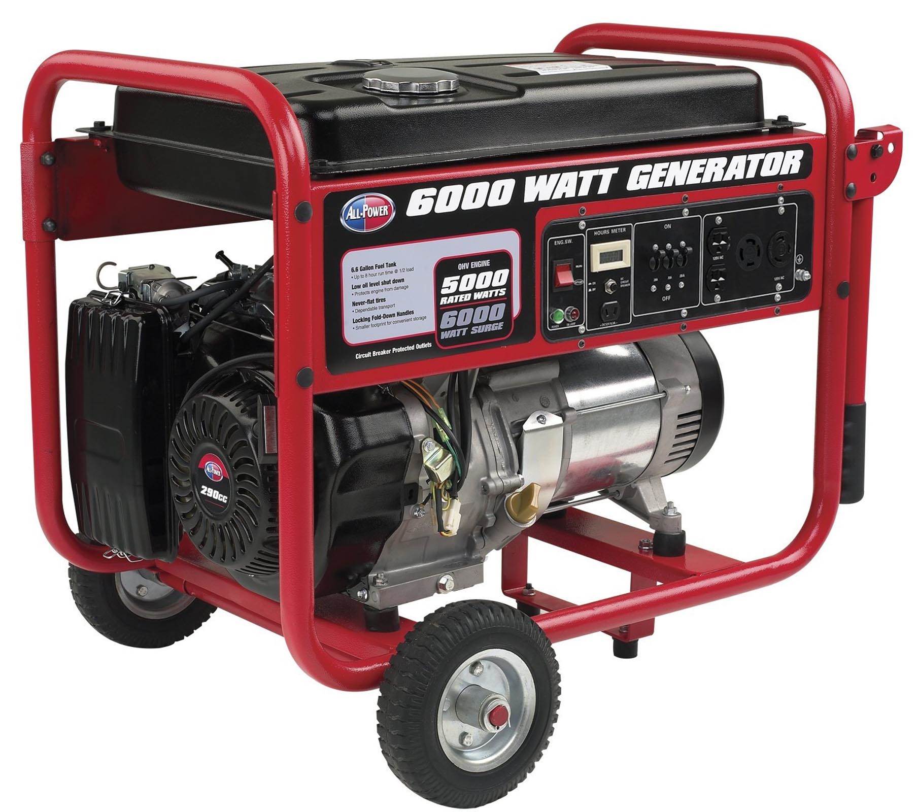 All Power 11Hp 6000W Gas Powered RV/Home Camping Portable Generator (For Parts)
