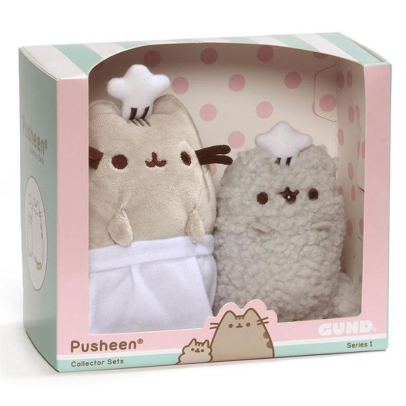 GUND Pusheen & Stormy Baking Set 8.5 Inch Plush Stuffed Animal Toy Collector Set