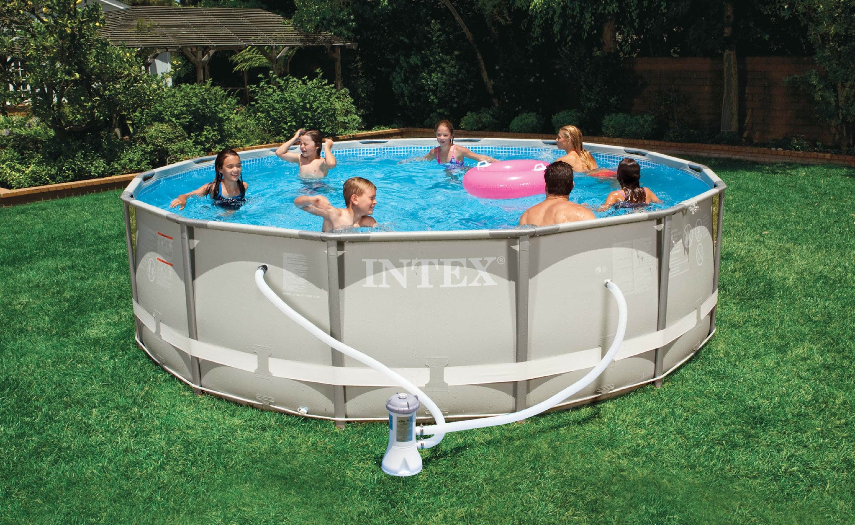 Intex 14' x 42" Ultra Frame Pool Set w/ Cartridge Filter Pump 54421TT - Open Box