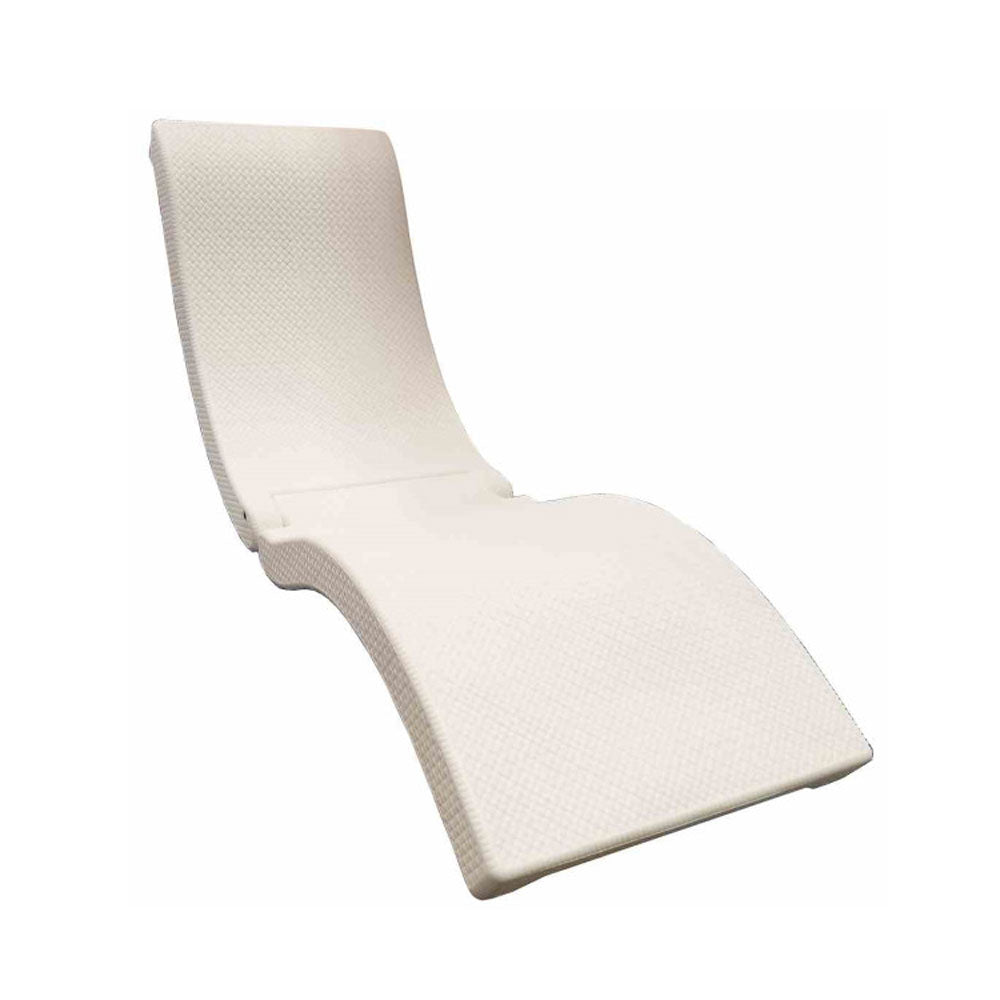 SwimWays Portable Terra Sol Sonoma Chaise Poolside and Floating Lounge, White