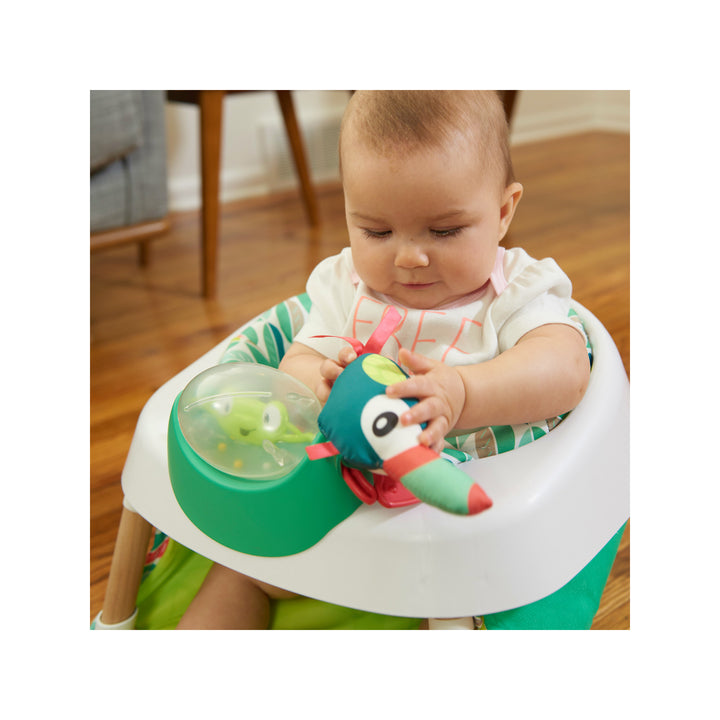 Evenflo ExerSaucer 2 In 1 Tiny Tropics Baby Seat & Doorway Play Jumper (Used)