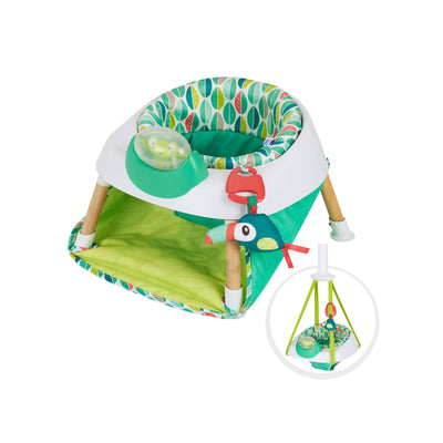 Evenflo ExerSaucer 2 In 1 Tiny Tropics Baby Seat & Doorway Play Jumper (Used)