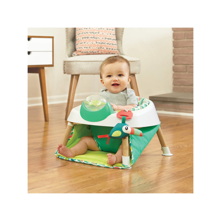 Evenflo ExerSaucer 2 In 1 Tiny Tropics Baby Seat & Doorway Play Jumper (Used)