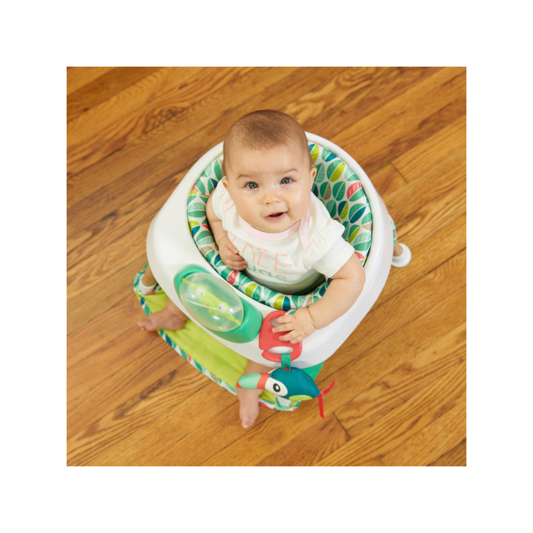 Evenflo ExerSaucer 2 In 1 Tiny Tropics Baby Seat & Doorway Play Jumper (Used)