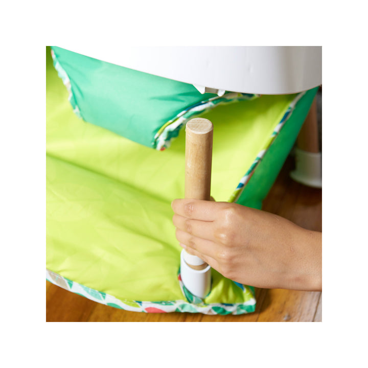 Evenflo ExerSaucer 2 In 1 Tiny Tropics Baby Seat & Doorway Play Jumper (Used)